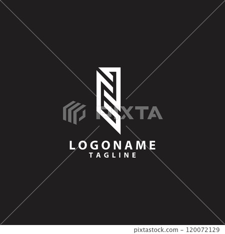 initial letter GJ modern vector logo design 120072129