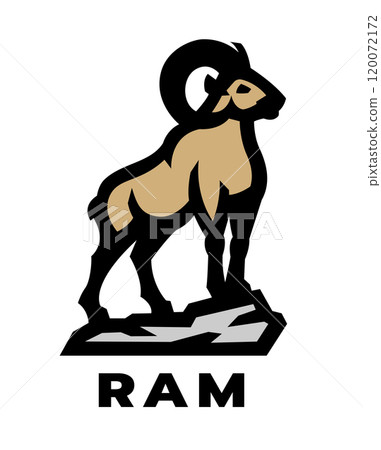 Ram logo, symbol. Ram logo, symbol. 120072172
