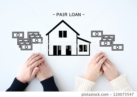 Home buying - stock photos of a pair loan 120073547