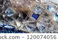 macro photo of sapphire texture with crystal structure 120074056