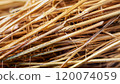macro photo of straw texture 120074059