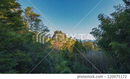 岐阜苗木城天守閣的景色 岐阜苗木城天守閣的景色 120075172