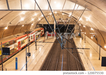 Monaco Station and Train 120075530