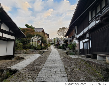 Post town Magome-juku on the Nakasendo road, Gifu prefecture Post town Magome-juku on the Nakasendo road, Gifu prefecture 120076167