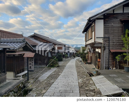 Post town Magome-juku on the Nakasendo road, Gifu prefecture 120076180