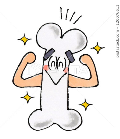 Healthy bone character 120076613