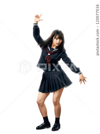 Dancing high school girl 120077016