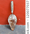 Cement spoon, one of the tools of a cement caster 120077037