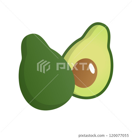 酪梨切橫截面 120077055