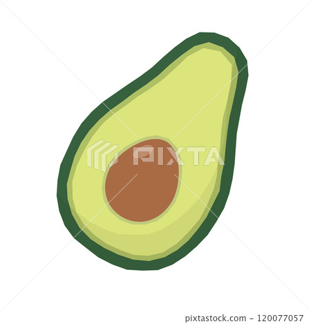 Avocado cross section icon 120077057