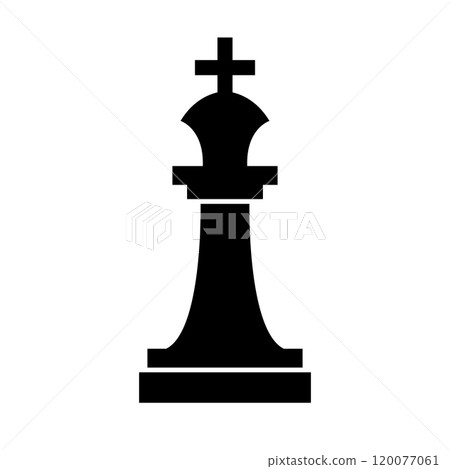 King Chess Piece Silhouette 120077061