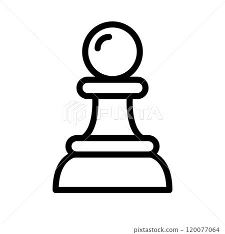 國際象棋棋子簡單圖標 120077064