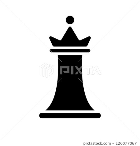 西洋棋皇后剪影 120077067