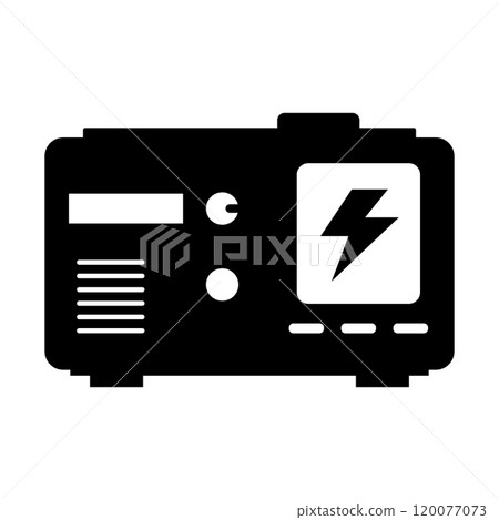 Generator silhouette icon Generator silhouette icon 120077073
