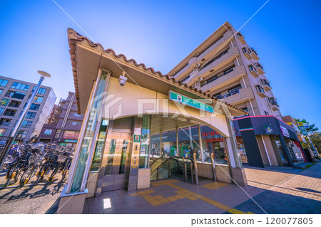 日本橫濱市容橫濱市營地鐵綠線北山田站等景觀=7號 120077805