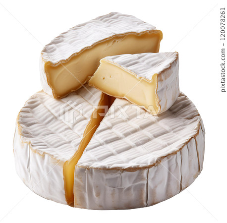 Creamy Camembert Cheese with a Delicate Rind  120078261