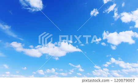 美麗的風景與晴朗的天空和白雲 120079007