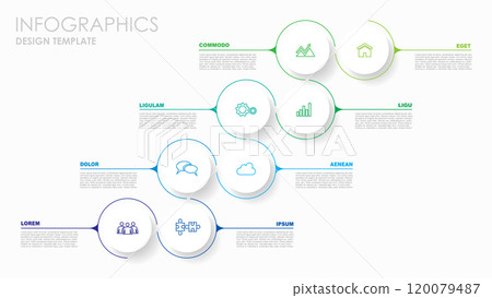 Infographic design template with place for your data. Vector illustration. 120079487