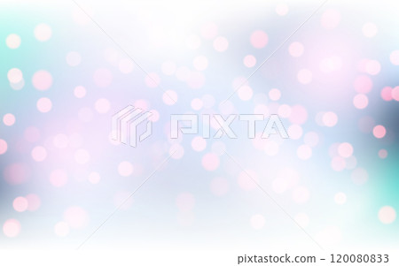 Pastel Bokeh Light with Soft Blue and Pink Hues. Dreamy Blurred Circles in Delicate Pastel Tones 120080833