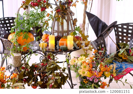 Halloween themed interior Halloween themed interior 120081151