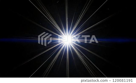 Simple lens flare material on a black background_02_AI generated image 120081191