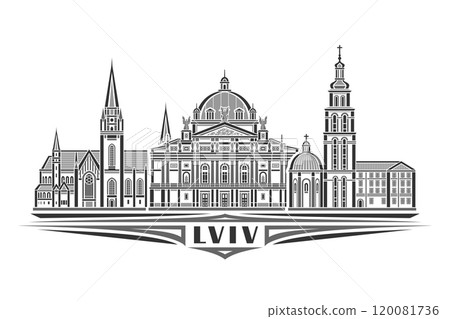 Vector illustration of Lviv 120081736