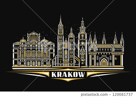 Vector illustration of Krakow Vector illustration of Krakow 120081737