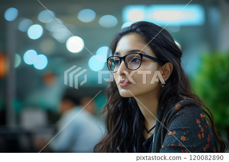 Dramatic Lighthouse Amidst Stormy Waves and Dark Skies at Night. Ai generative 120082890