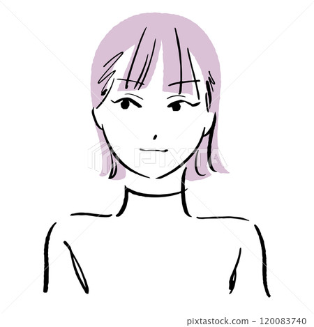 女人狼毛 ver. 的簡單插圖。 120083740