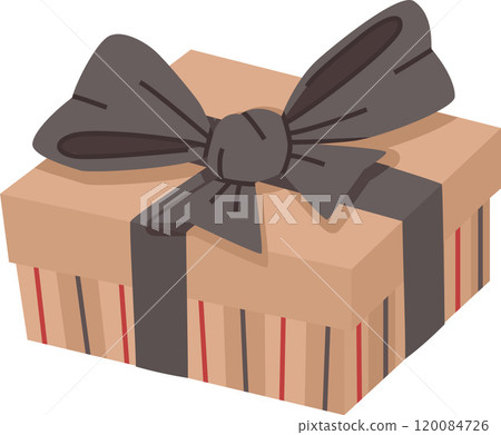 gift box with gray bow gift box with gray bow 120084726