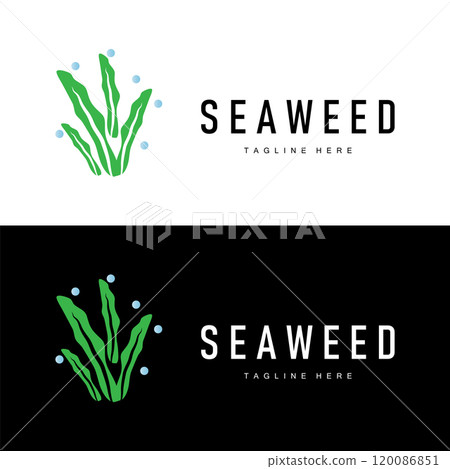 coral logo underwater seaweed plant simple template design marine decoration coral logo underwater seaweed plant simple template design marine decoration 120086851