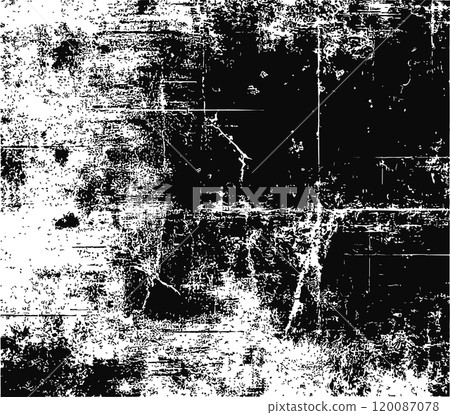 Distress vector old black grunge scratch metal background. Rust black rust overlay crack dirt rusty 120087078