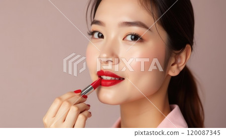 woman, female, lipstick 120087345