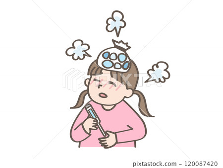 Child who gave out fever Child who gave out fever 120087420