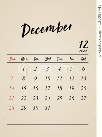 2025_December_Retro Calendar_Vertical 120087445