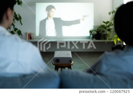 Projection with a projector 120087925