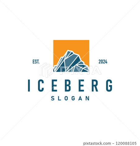 Antarctic Cold Mountain Iceberg Logo Design, Simple Vector Template Symbol Illustration Antarctic Cold Mountain Iceberg Logo Design, Simple Vector Template Symbol Illustration 120088105