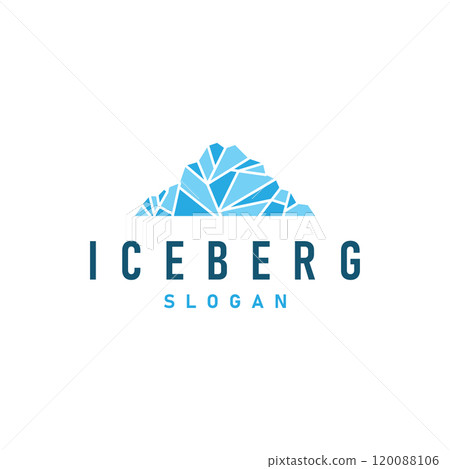 Antarctic Cold Mountain Iceberg Logo Design, Simple Vector Template Symbol Illustration Antarctic Cold Mountain Iceberg Logo Design, Simple Vector Template Symbol Illustration 120088106