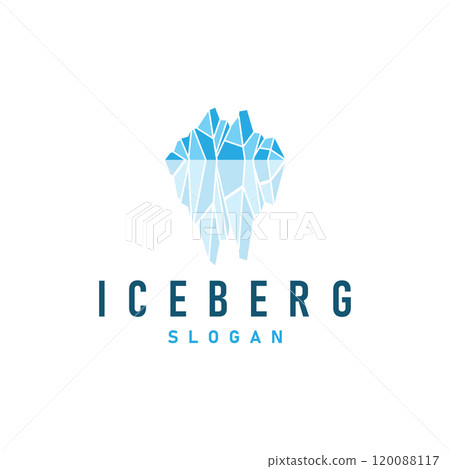 Antarctic Cold Mountain Iceberg Logo Design, Simple Vector Template Symbol Illustration Antarctic Cold Mountain Iceberg Logo Design, Simple Vector Template Symbol Illustration 120088117