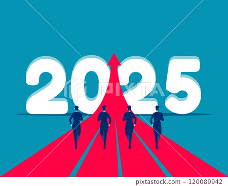 People running to 2025. Start up a new to goal 120089942