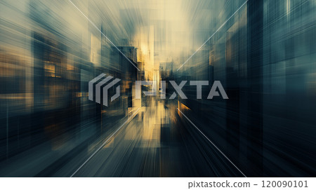 AI 生成圖像：別緻的未來城市插畫 120090101