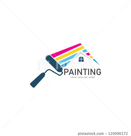 painting logo vector illustration design template 120090172