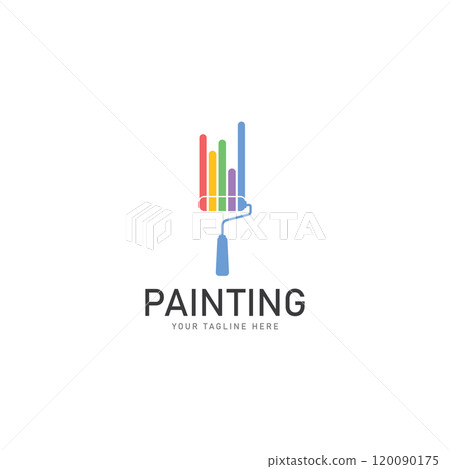 painting logo vector illustration design template 120090175