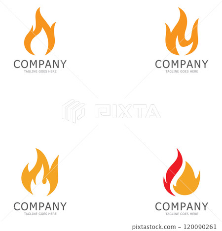 fire flame logo design vector icon image fire flame logo design vector icon image 120090261