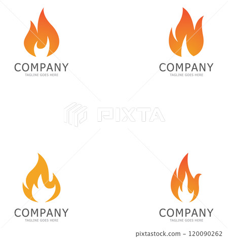 fire flame logo design vector icon image fire flame logo design vector icon image 120090262