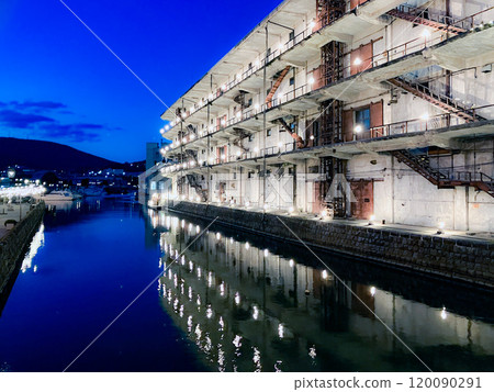 Illuminated Otaru Canal September 2024 120090291