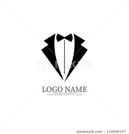 tuxedo logo template vector icon illustration design vector 120090347