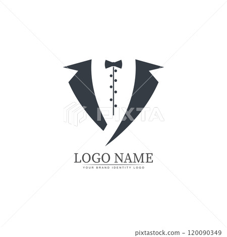 tuxedo logo template vector icon illustration design vector 120090349