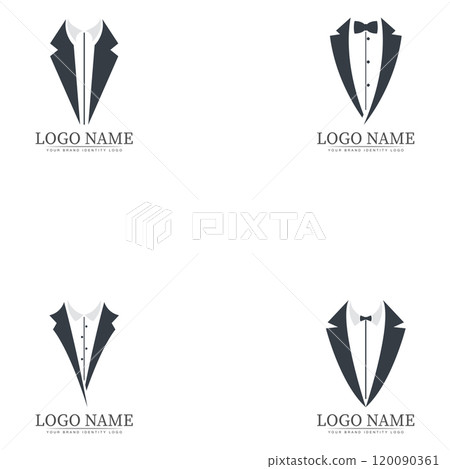 tuxedo logo template vector icon illustration design vector tuxedo logo template vector icon illustration design vector 120090361