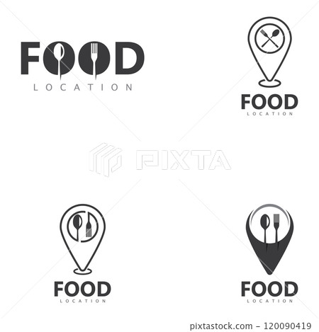 Food Location Logo Design Template Food Location Logo Design Template 120090419